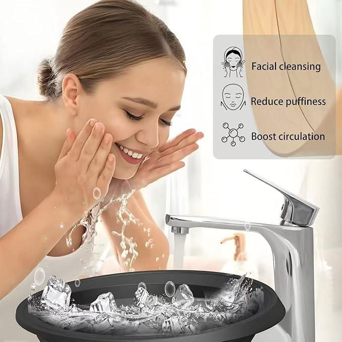 Face Bowl: Zero-Chemical Face Cleansing Basin for Puffiness Relief